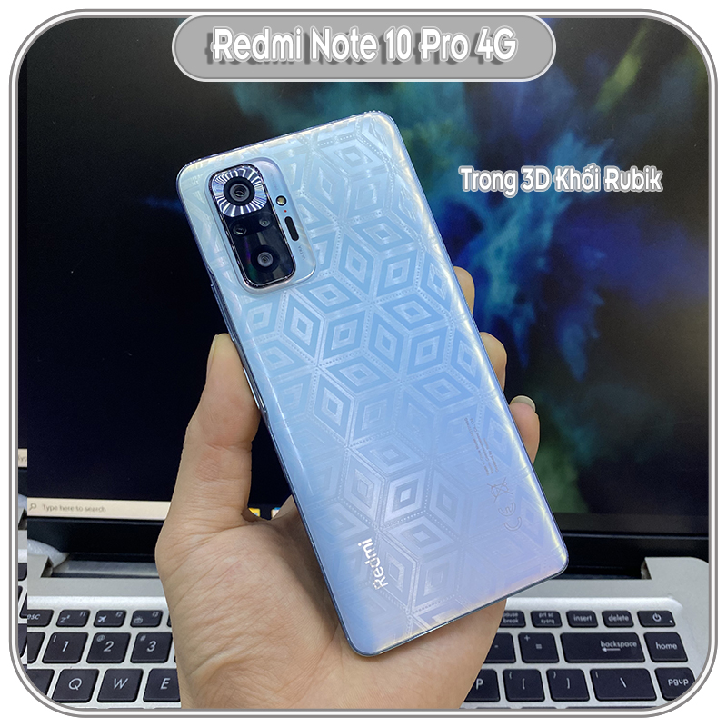 Miếng dán PPF mặt sau trong 3D Khối Rubik cho Xiaomi Redmi Note 10 Pro 4G