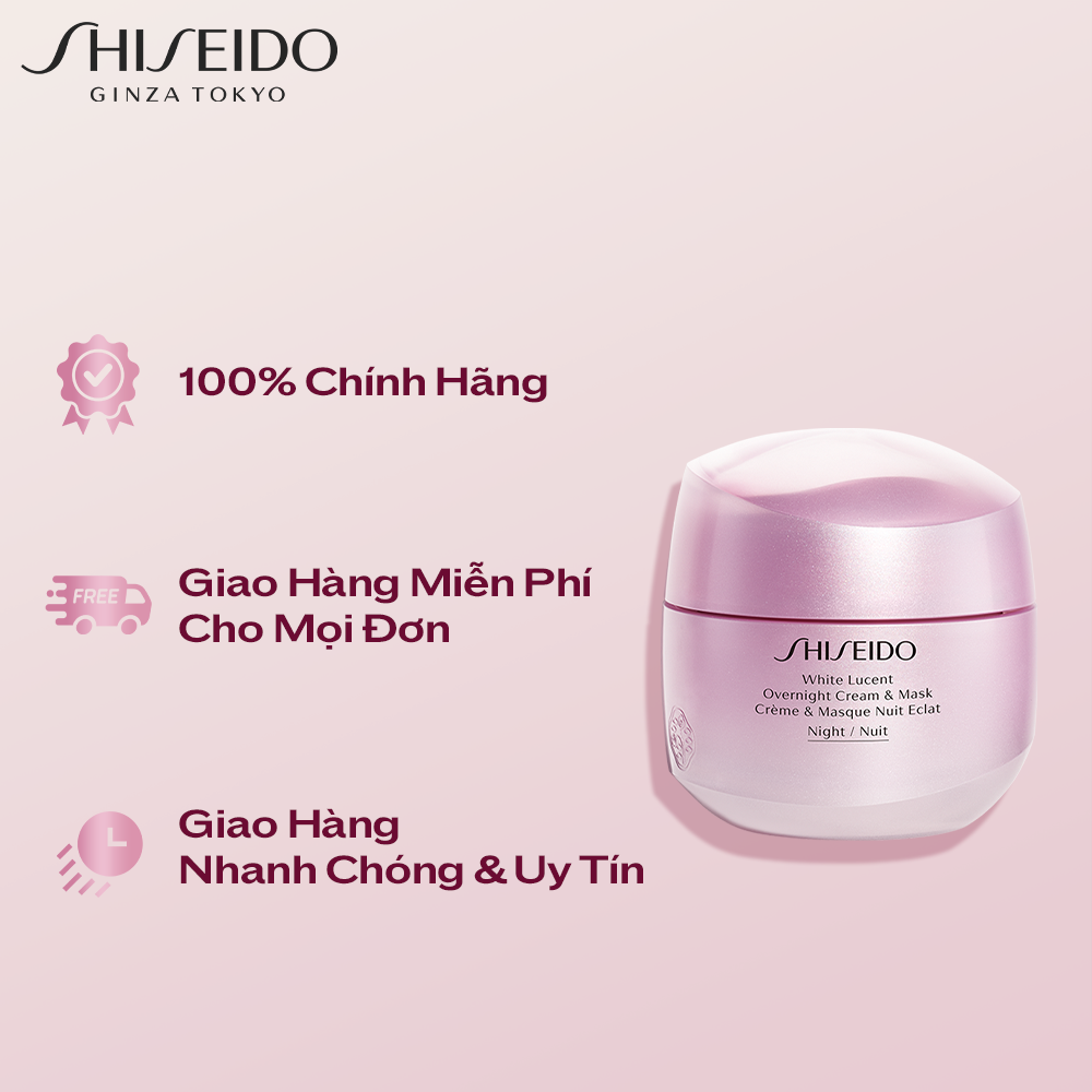 Kem dưỡng trắng da ban đêm White Lucent Overnight Cream &amp; Mask 75mL