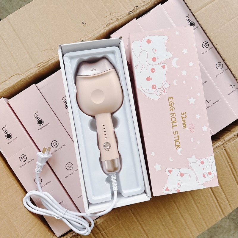 Máy làm tóc uốn xoăn sóng nước chống bỏng tay màn LCD hiện nhiệt tùy chỉnh công nghệ gốm sứ bảo vệ tóc - 4 Mức Độ Điều Khiển
