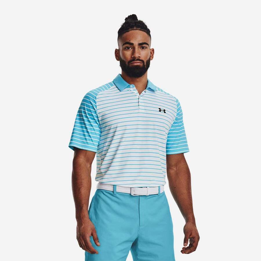 Áo tay ngắn thể thao nam Under Armour Iso-Chill Mix Stripe Polo - 1370092-481