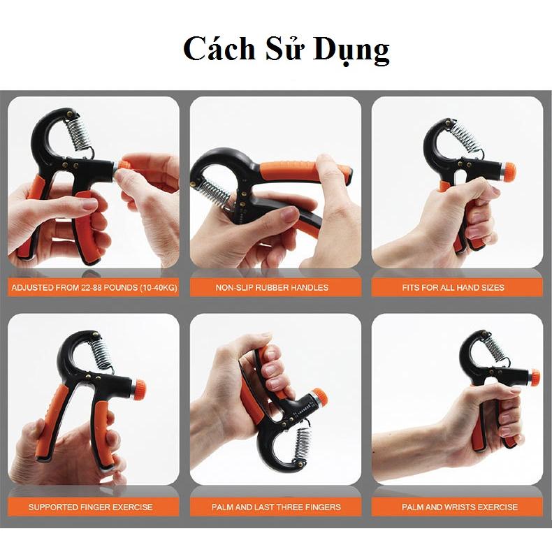 Kìm Bóp Tập Lực Tay Chữ A Có Lò Xo Điều Chỉnh Lực 10-40kg