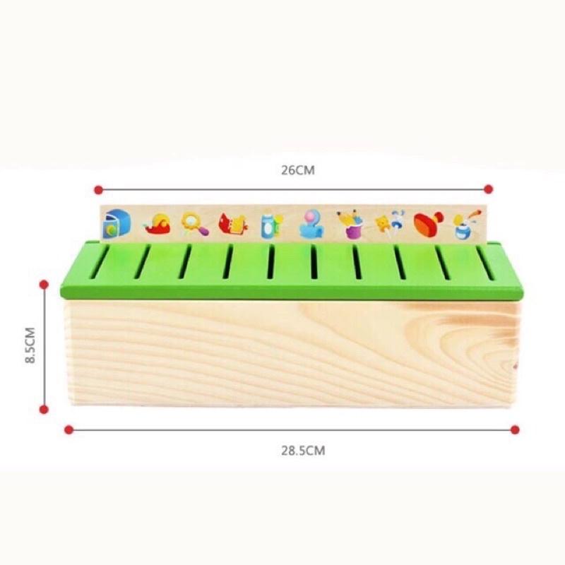 Đồ Chơi Phát Triển Trí Tuệ-Bộ Thả Hình Phân Loại Theo Nhiều Chủ Đề Khác Nhau Bằng Gỗ Cho Bé rèn luyện trí nhớ