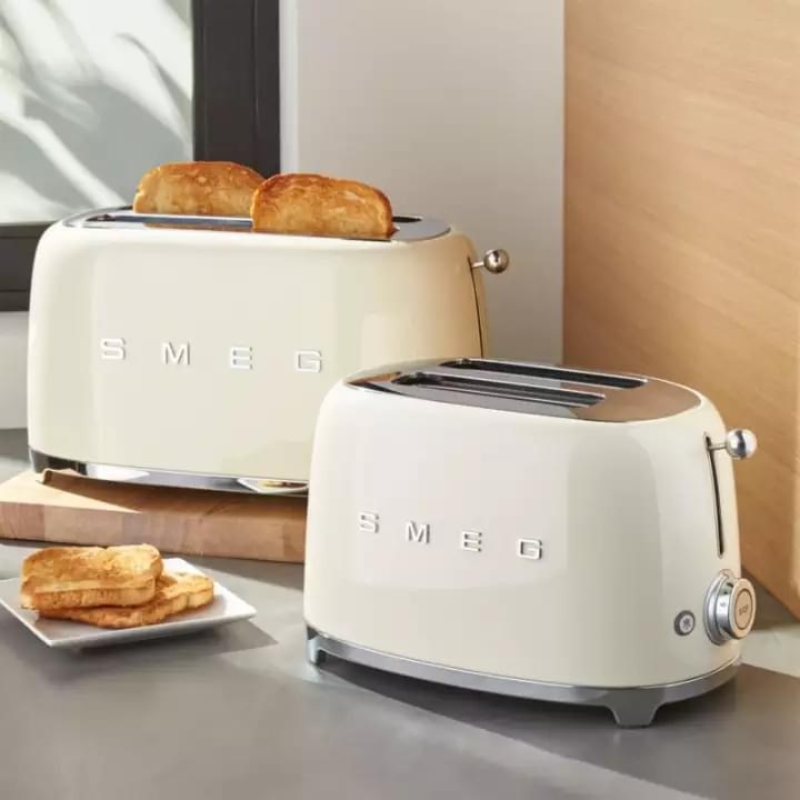 Máy nướng bánh mì Smeg màu kem TSF01CREU 535.43.665 - Hàng chính hãng