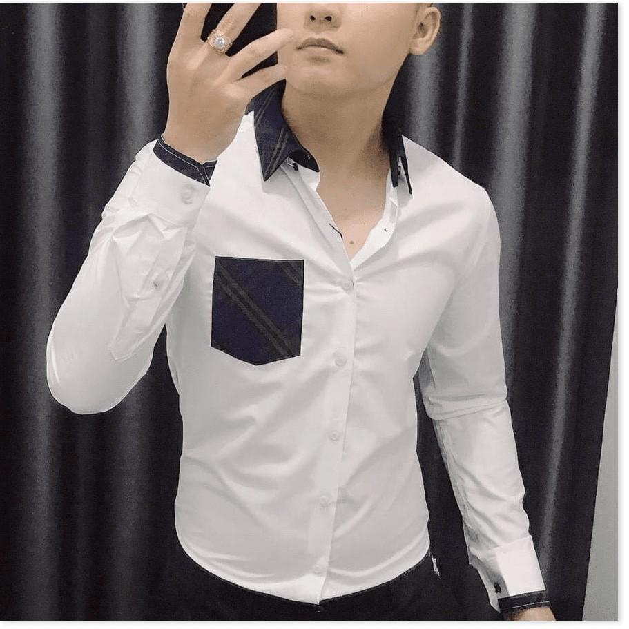 ÁO SƠ MI NAM VÃI LỤA KHÔNG NHĂN,CHẤT LIỆU VÃI THOÁNG MÁT,HỌA TIẾT TRƠN NHƯNG KHÔNG KÉM PHẦN QUAN TRỌNG LANA FASHION