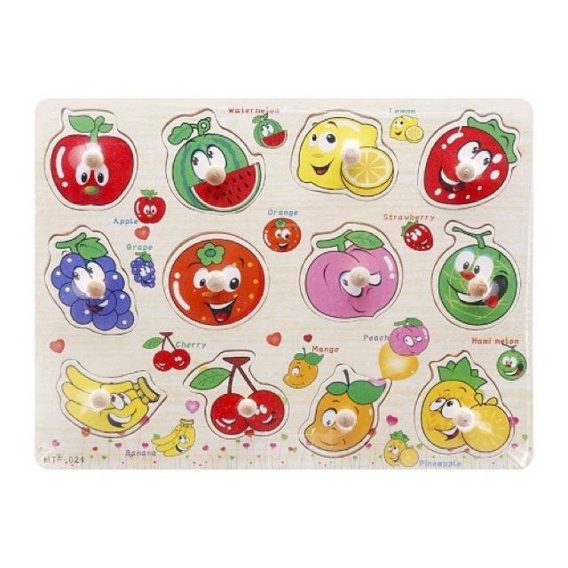 Sỉ lẻ bảng núm gỗ nhận biết cho bé