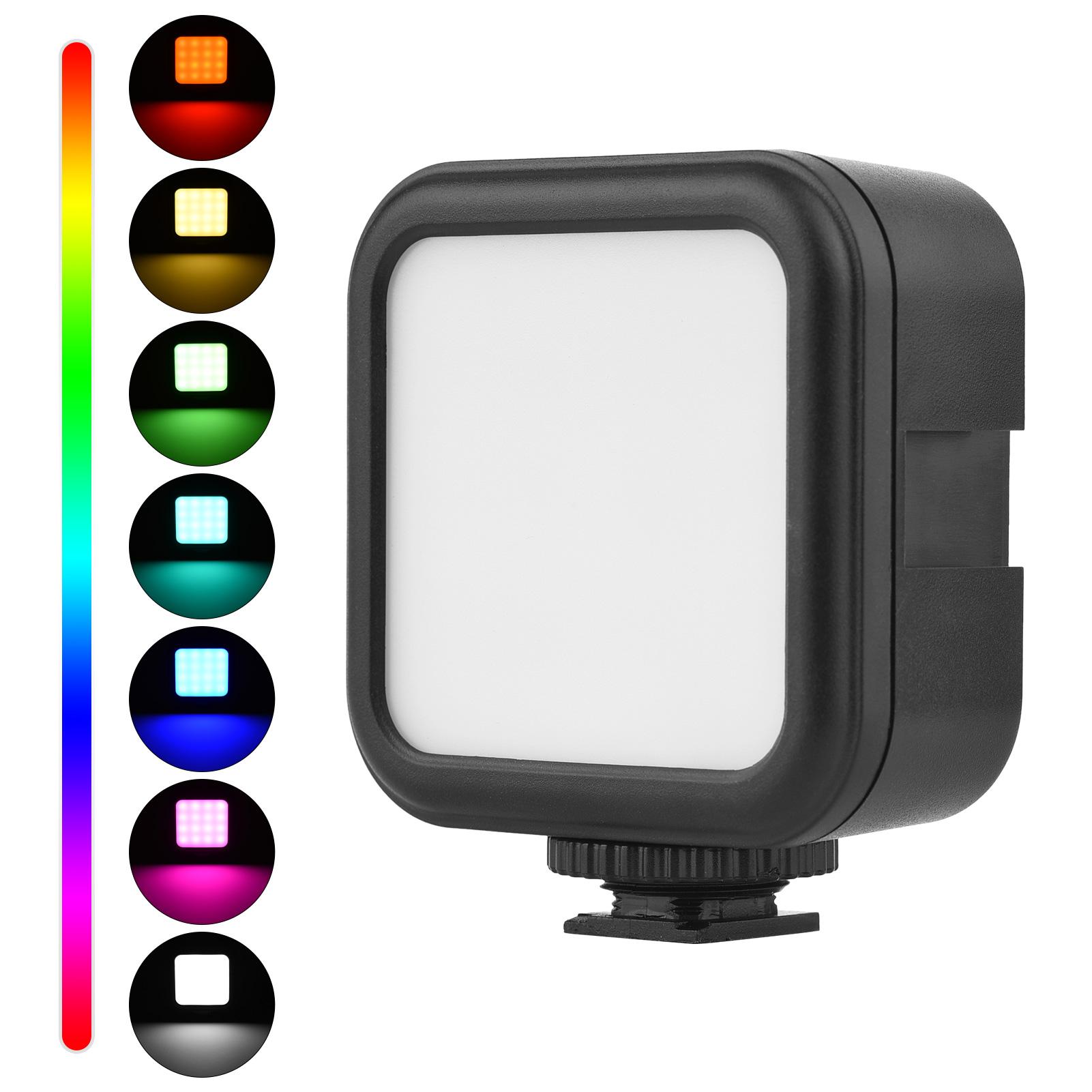 Đèn LED chụp ảnh RGB,Ánh sáng lấp đầy có thể điều chỉnh Nhiệt độ hai màu 3000K-6500K