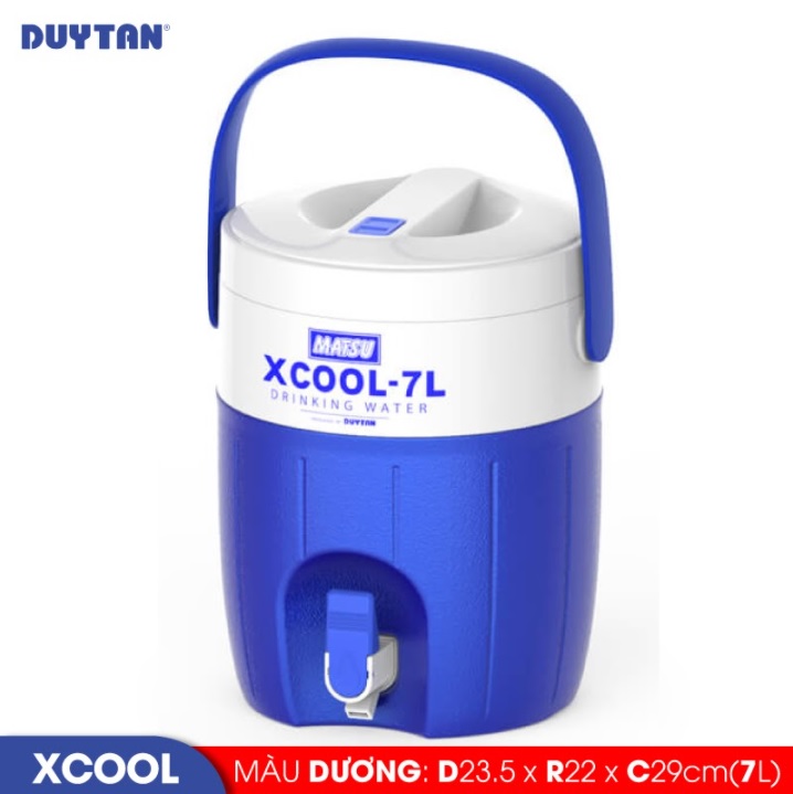 Bình đá giữ nhiệt nhựa Duy Tân Xcool 7 lít - 05257 - Hàng chính hãng