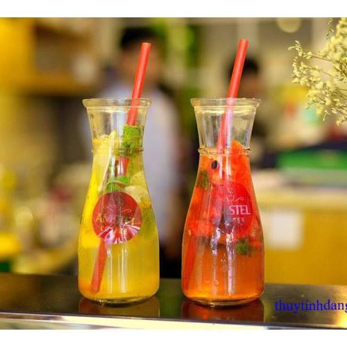 Combo 10 ly, chai thủy tinh loại 350ml dùng để cắm hoa, trang trí nhà cửa