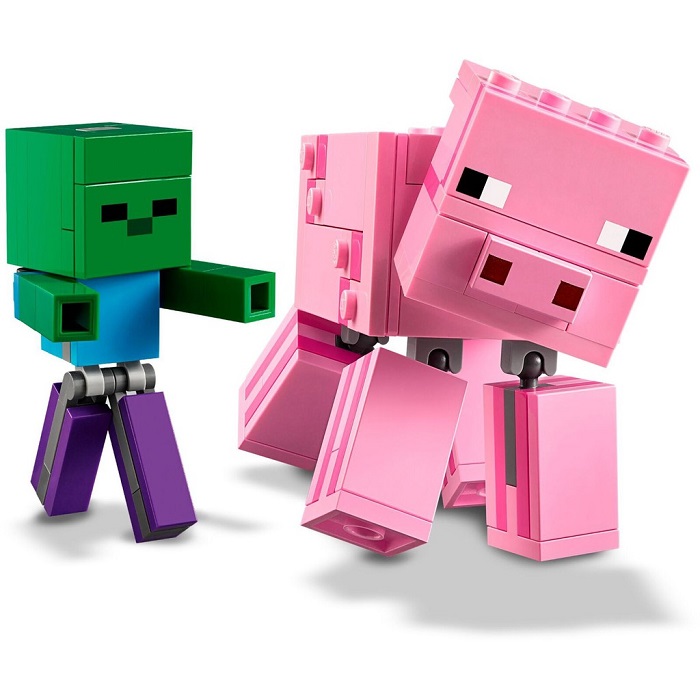 LEGO MINECRAFT 21157 Bé Zombie Và Lợn Khổng