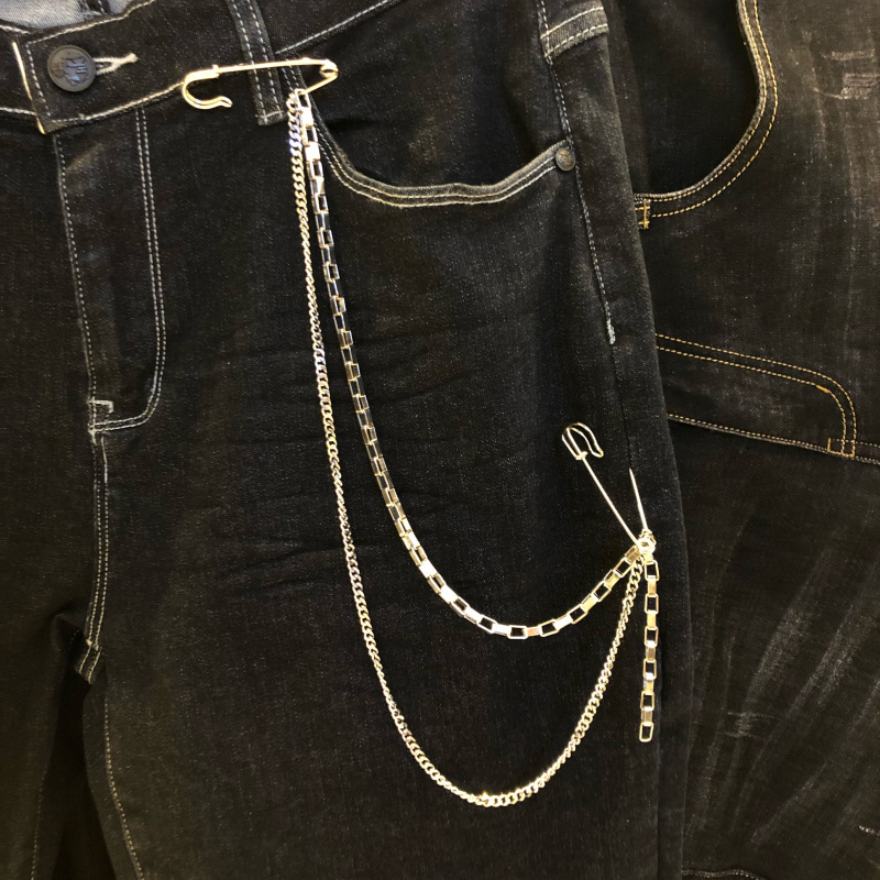 Xích đeo quần áo dạng kim băng basic