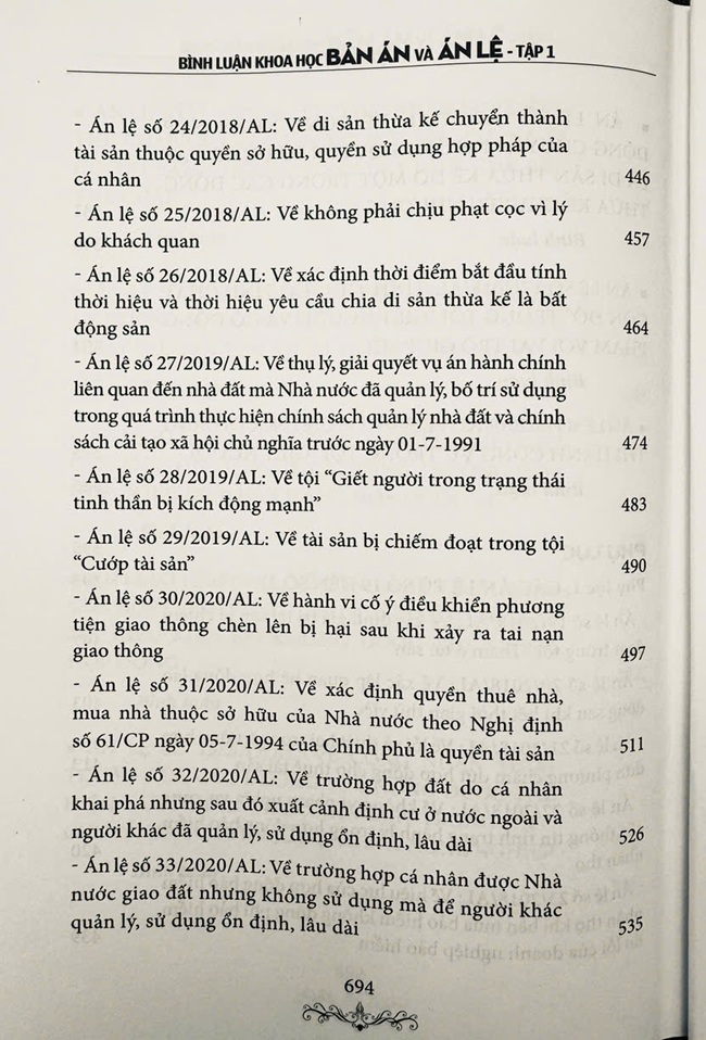 Bình Luận Khoa Học Bản Án Và Án Lệ
