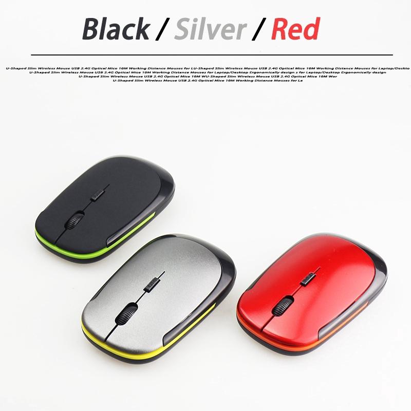 Chuột không dây siêu mỏng kết nối USB 2.0 cho máy tính