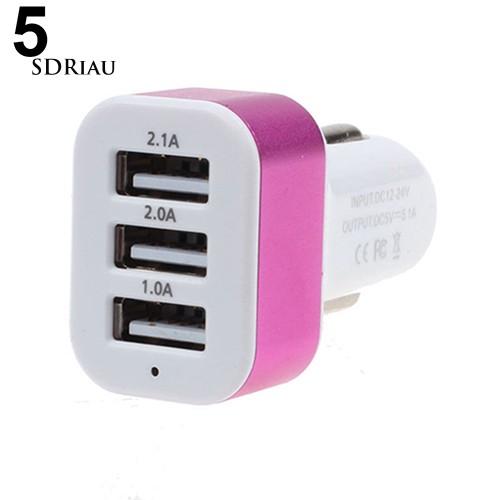 Củ sạc nhanh 3 cổng usb cho iPhone Samsung