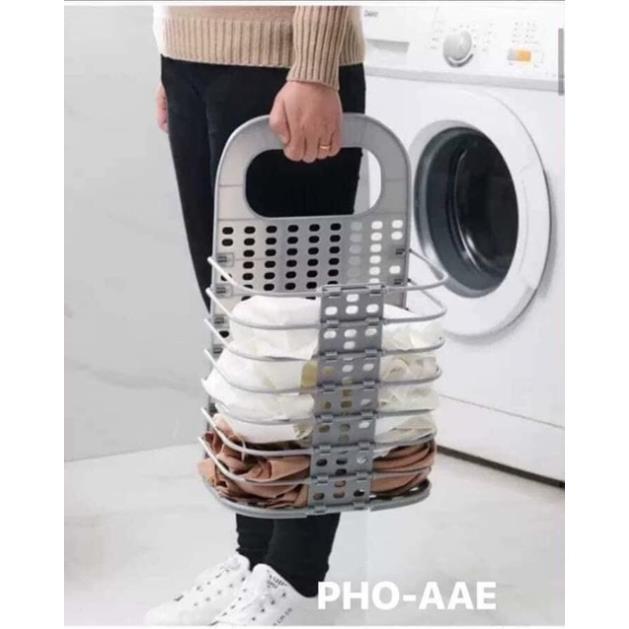Giỏ đựng đồ gấp gọn treo máy giặt siêu tiện dụng