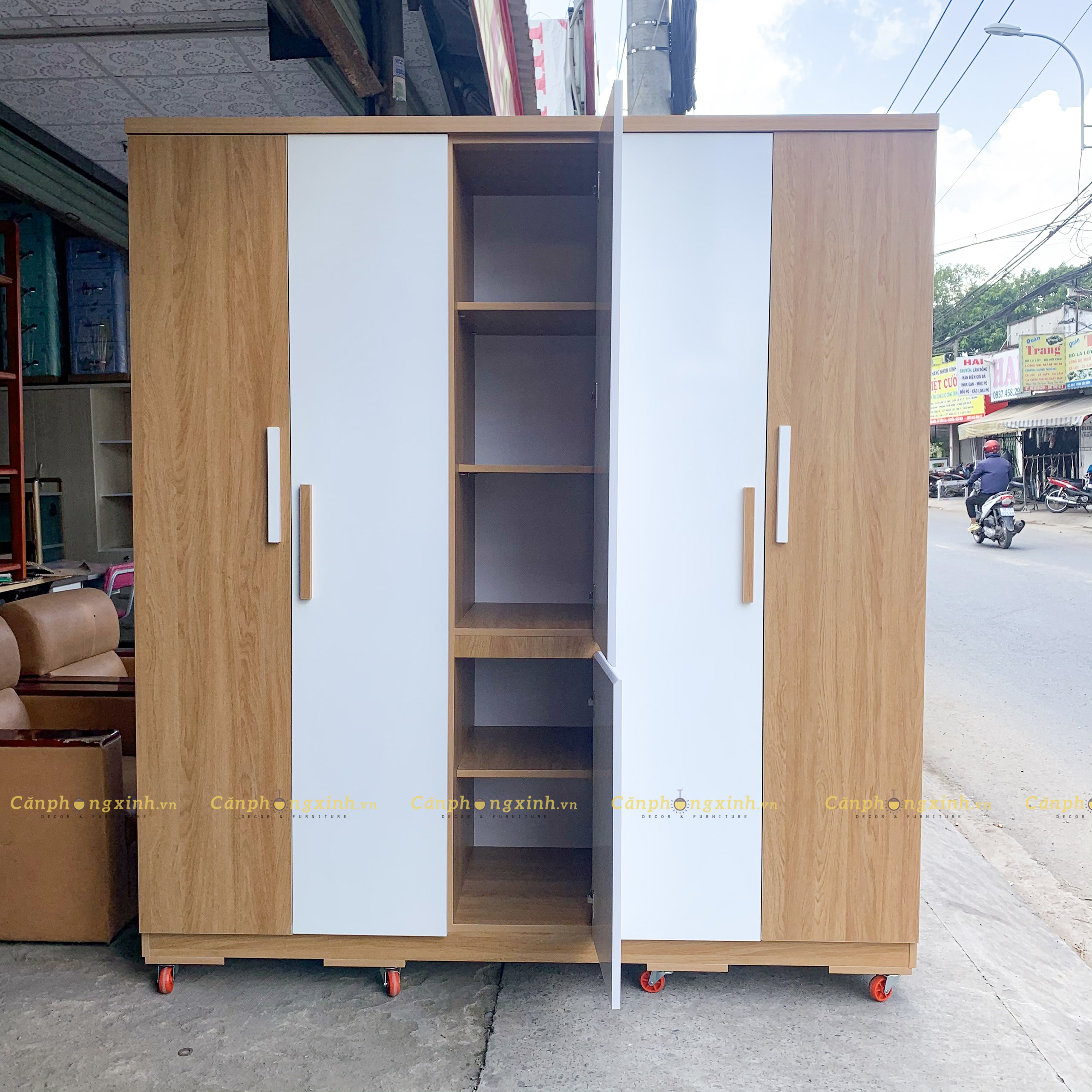 Tủ áo 5 cánh gỗ cn MDF CPX-T24