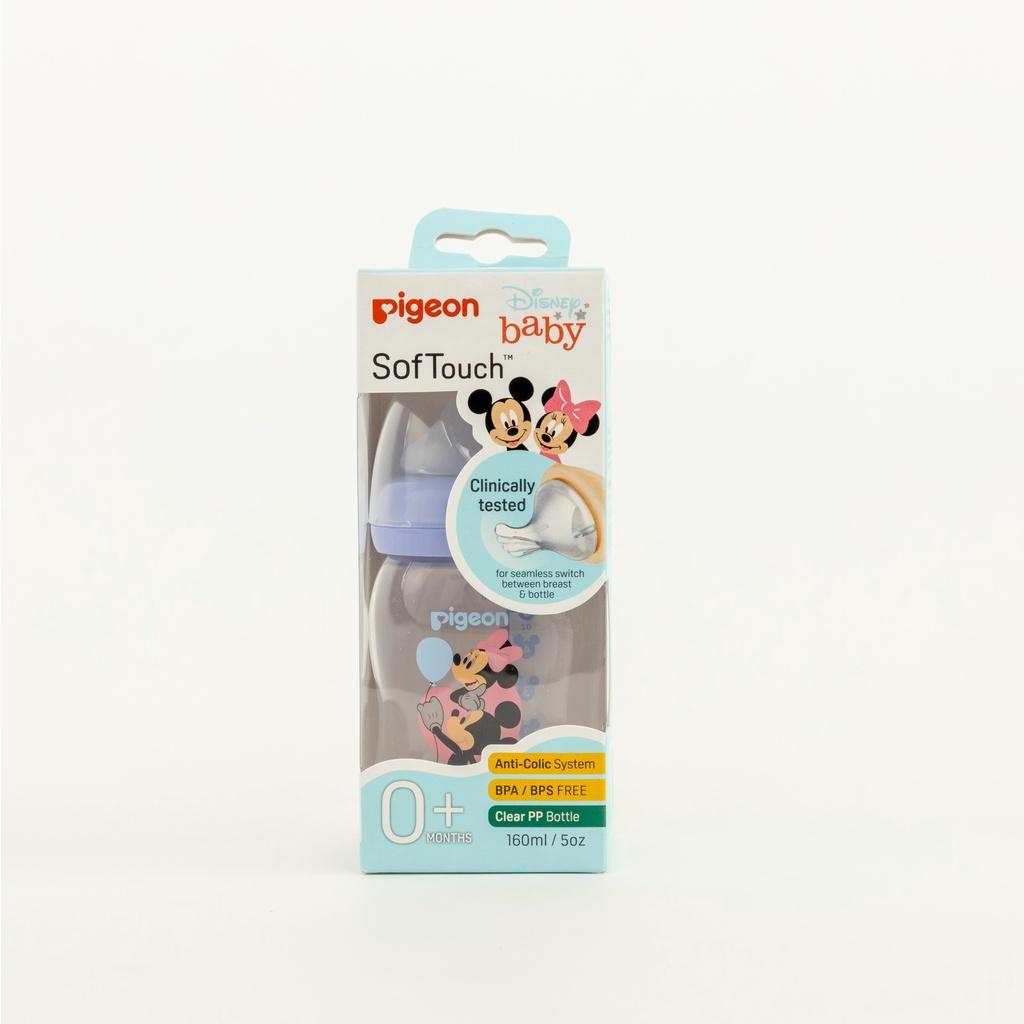 Hình ảnh Bình Sữa Pigeon Softouch PP Plus Disney Baby - Màu Tím