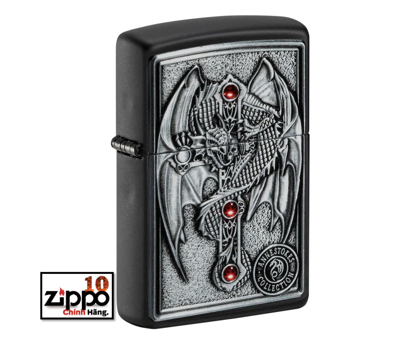 Bật lửa ZIPPO 49755 Anne Stokes Gothic Guardian Emblem - Chính hãng 100%