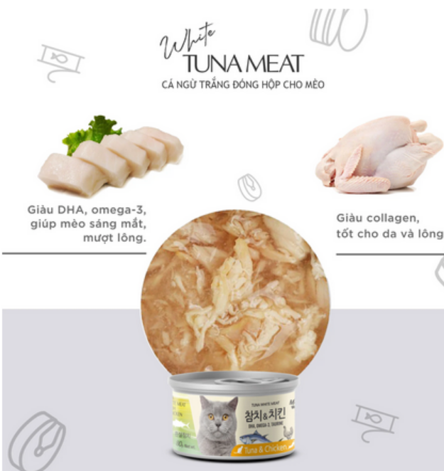 Pate Thịt hộp Meowow cho mèo| Giàu DHA và Omega-3 | Nhiều topping