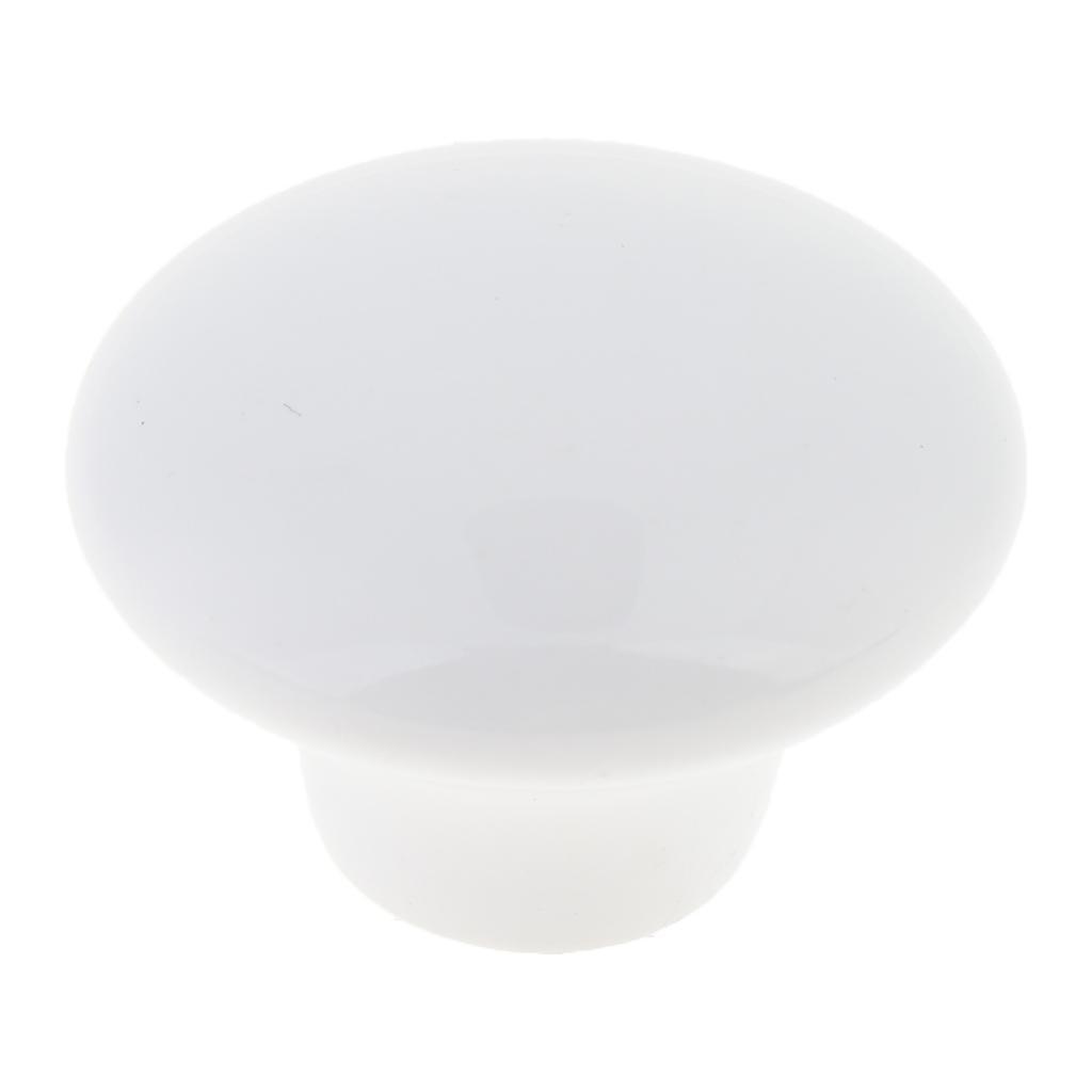 Porcelain Knob Furniture Kitchen Cabinet Round Drawer Pull Knobs