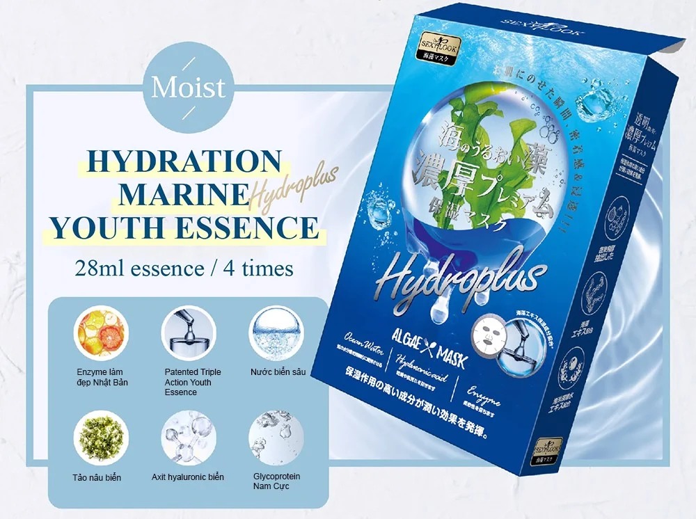 1 Miếng Mặt Nạ Rong Biển Sexylook Marine Algae Facial Treatment Mask 28ml