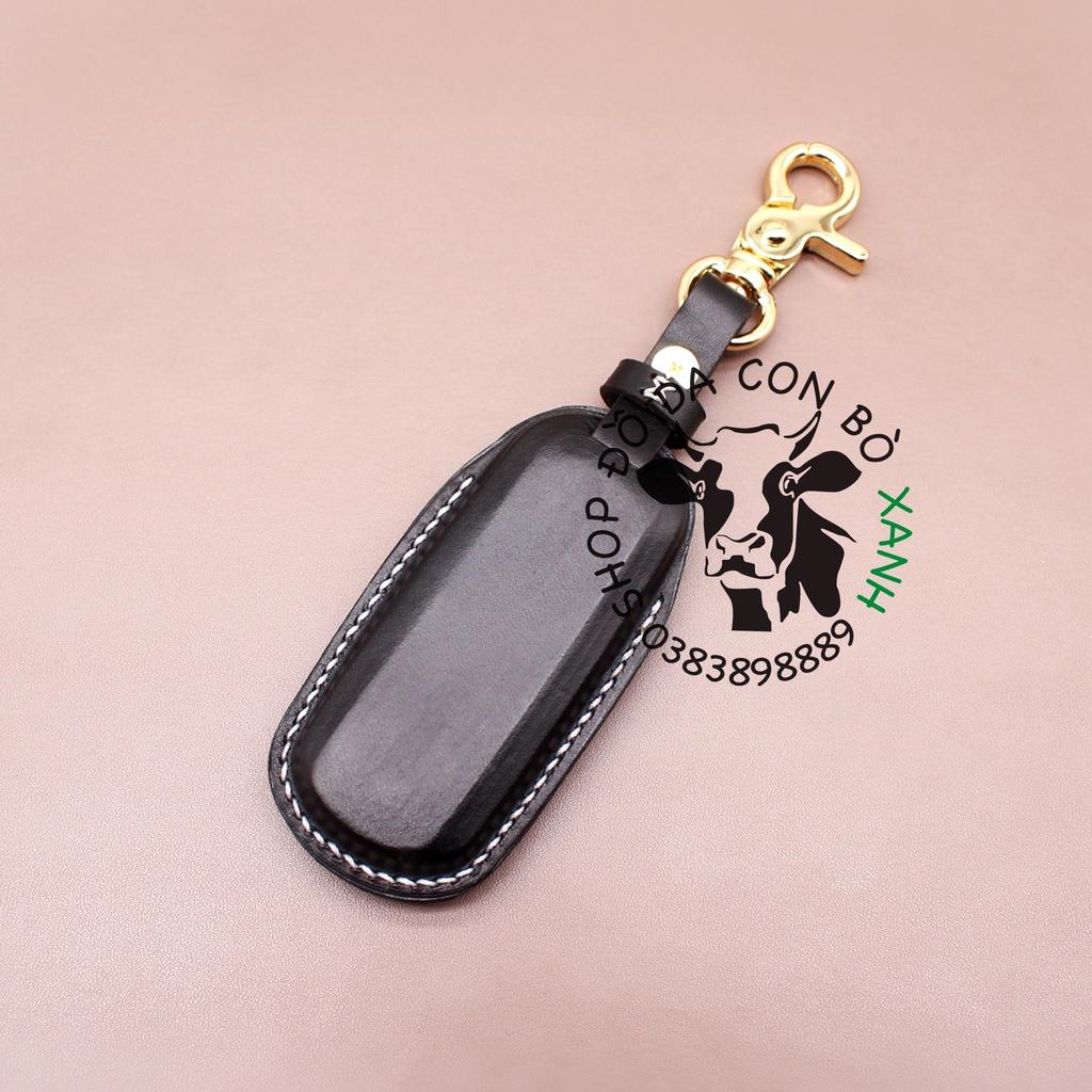 Bao da dành cho Chìa Khoá Ép Phom Mazda 2, Mazda 3, Mazda 6, CX5, CX8, CX9 handmade da thật 002e