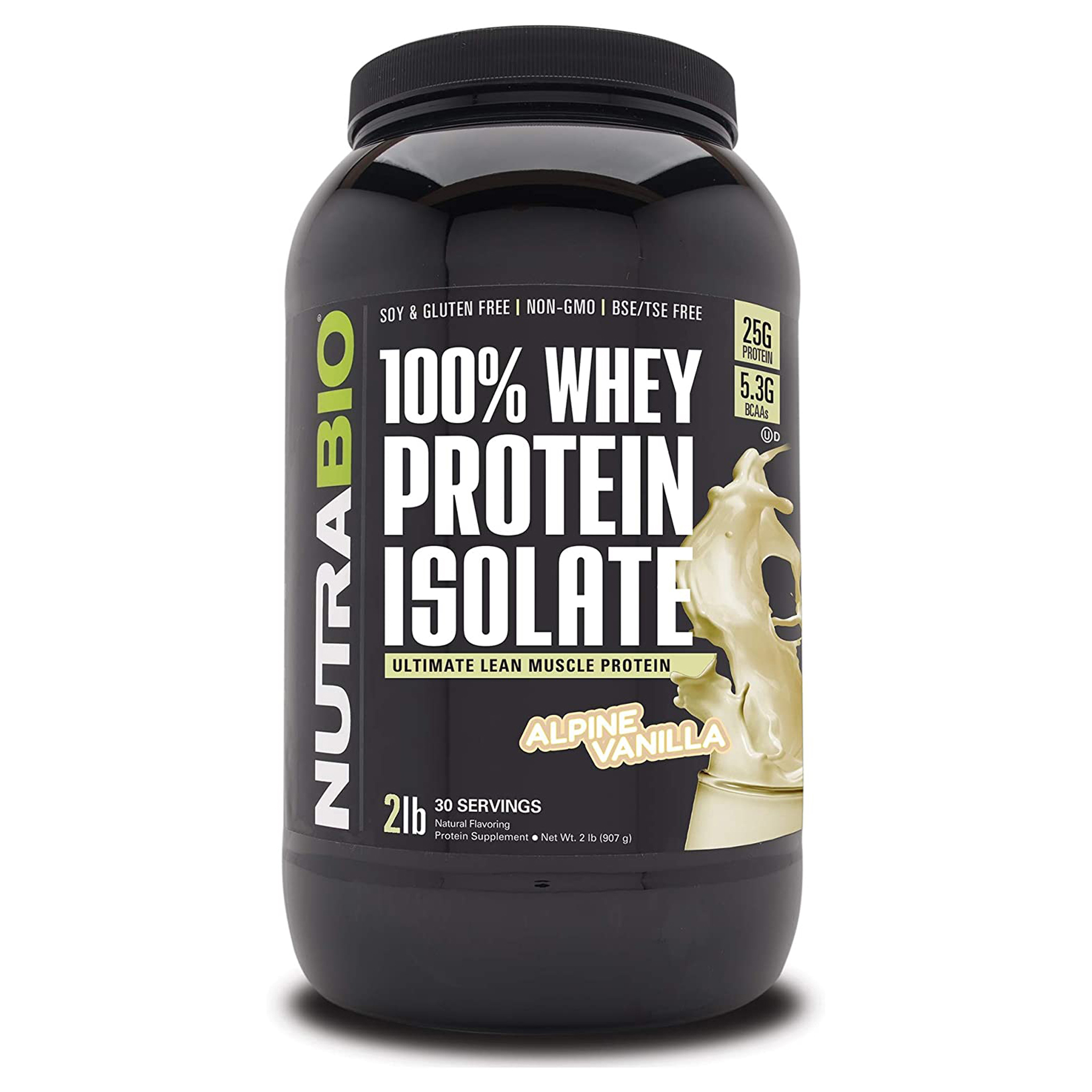 [30 lần dùng] NutraBio Ultimate Muscle Lean Whey Protein 100% - Sử dụng công nghệ lọc CFM tinh khiết - Chứng nhận Kosher, cGMP - Dành cho thể thao