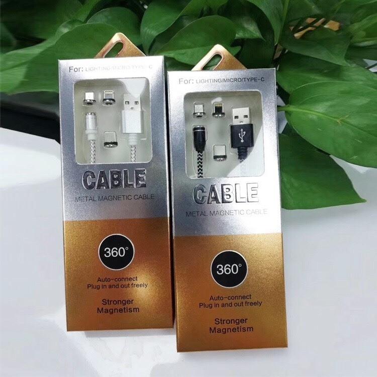 Cáp sạc từ hút nam châm đầu Iphone | micro USB | Type C