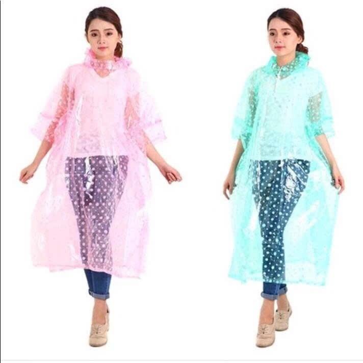 Áo Mưa 1 và  2 Đầu Cánh Dơi Chấm Bi Thời Trang Chất Liệu dẻo mềm - hàng việt - mầu tím
