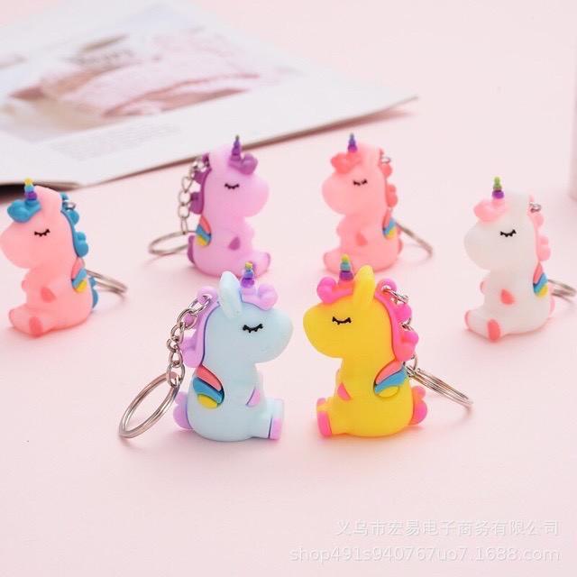 Móc Khoá Cute Hình Kì Lân Cầu Vồng