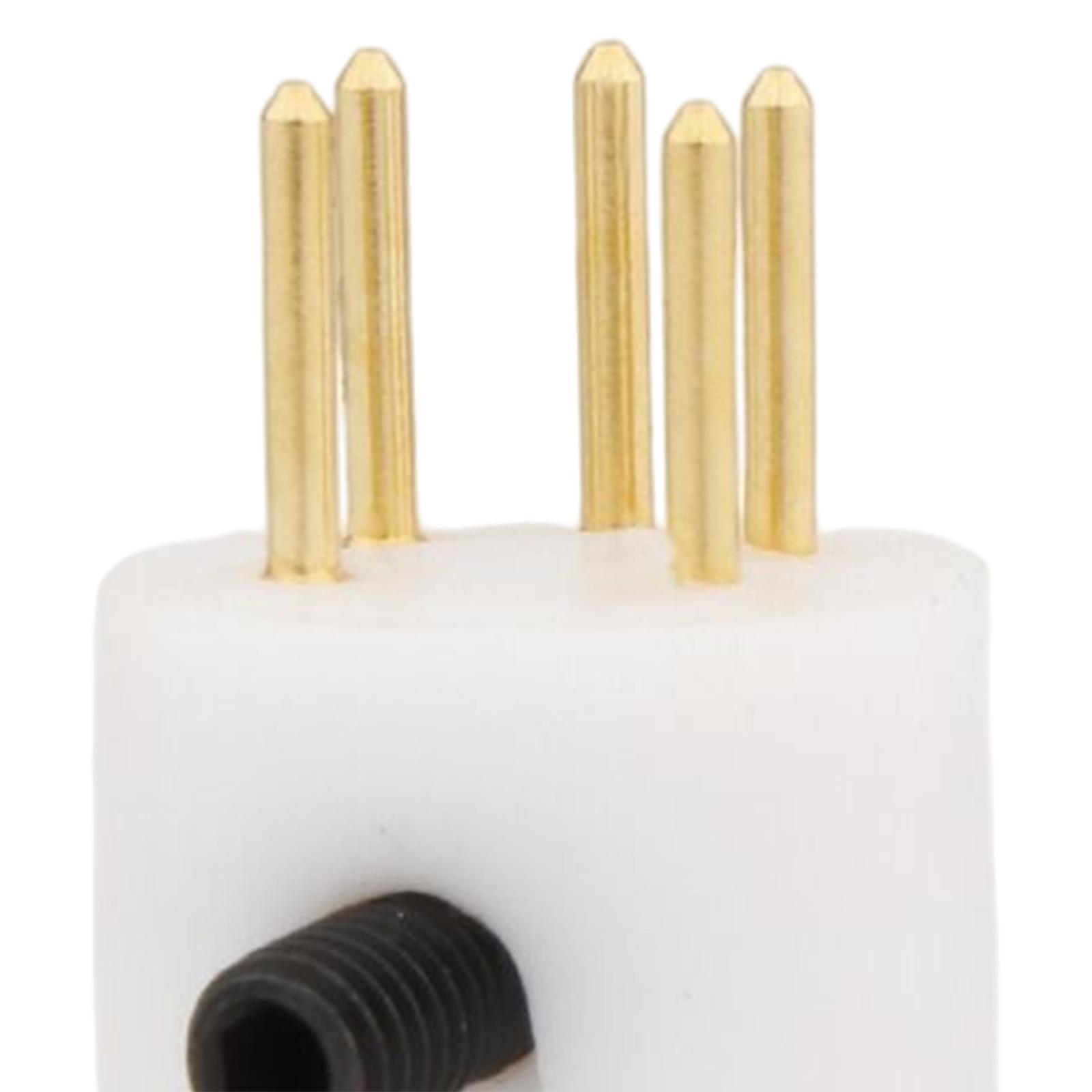 2Pcs 5 Pin Tonearm Plug Hifi Replacement Accessories for Turntable Player
