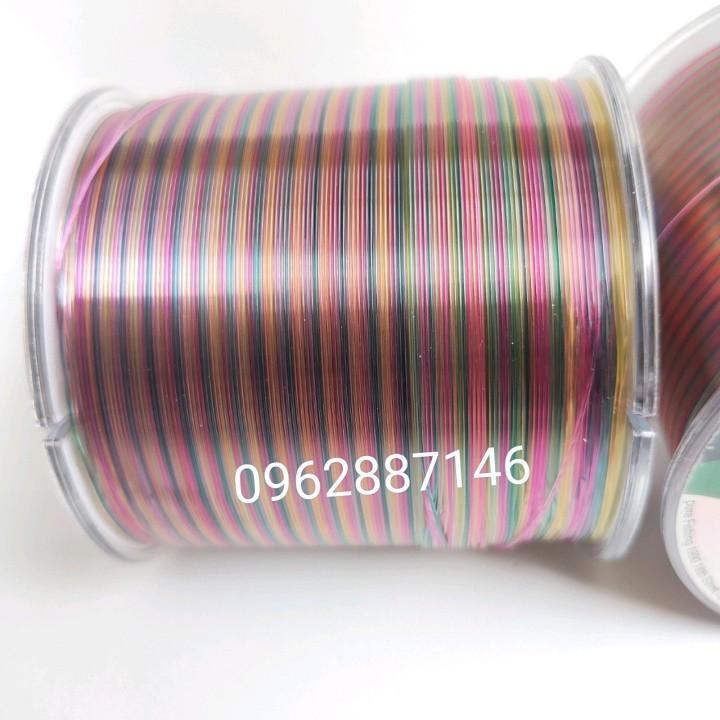 Cước câu cá cước mỹ triline 500m 7 màu x12 siêu khỏe