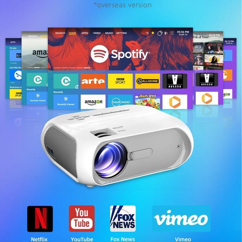 Máy chiếu mini T9 mới HD 1080p Android Video Player di động Trò chơi văn phòng di động tại nhà