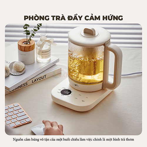 Bình pha trà giữ nhiệt Bear SB-PT15K - Hàng chính hãng