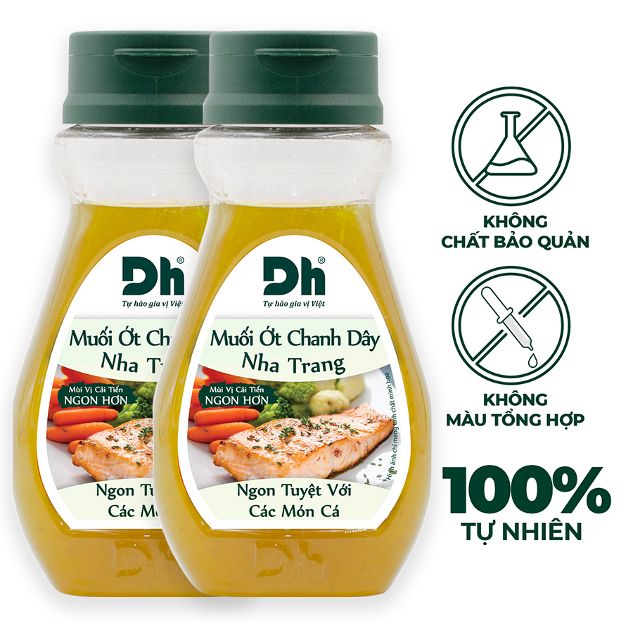 Combo 2 Muối Ớt Chanh Dây Nha Trang Dh Foods 200g