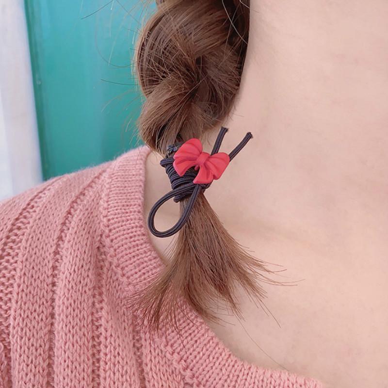 Cột kẹp nơ đỏ nhỏ xinh Hàn Quốc Tatitava