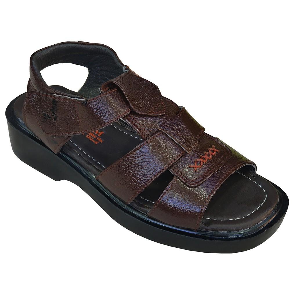 Giày Sandal Nam TiTi ĐÔ Da Bò Thật Cao Cấp DNA2136