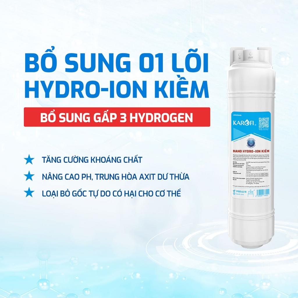 [TẶNG BỘ LÕI] Máy lọc nước Hydro-ion Kiềm 12 lõi KAROFI S68, Điện phân trực tiếp, Giao trước lắp sau miễn phí - Hàng Chính Hãng