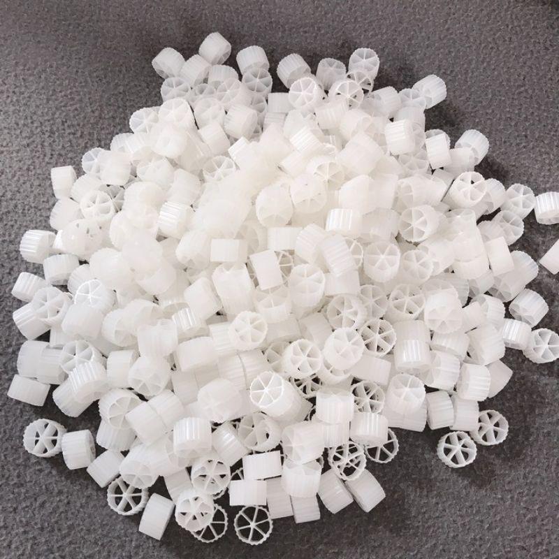 100gr và 500gr Hạt Kaldnes 6 Cánh - Giá Thể Vi Sinh MBBR Động - Lọc Vi Sinh Hồ Cá