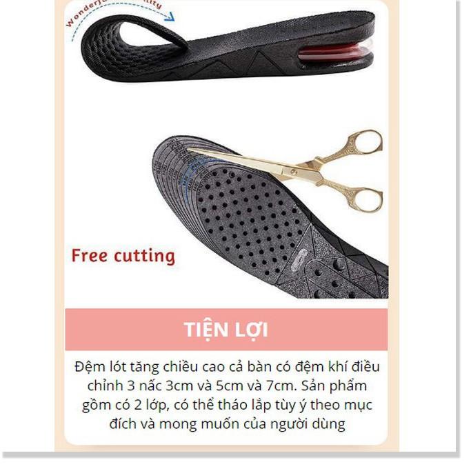 Miếng Lót Giày Tăng Chiều Cao Đệm Thoáng Khí Kit Air Free Cutting