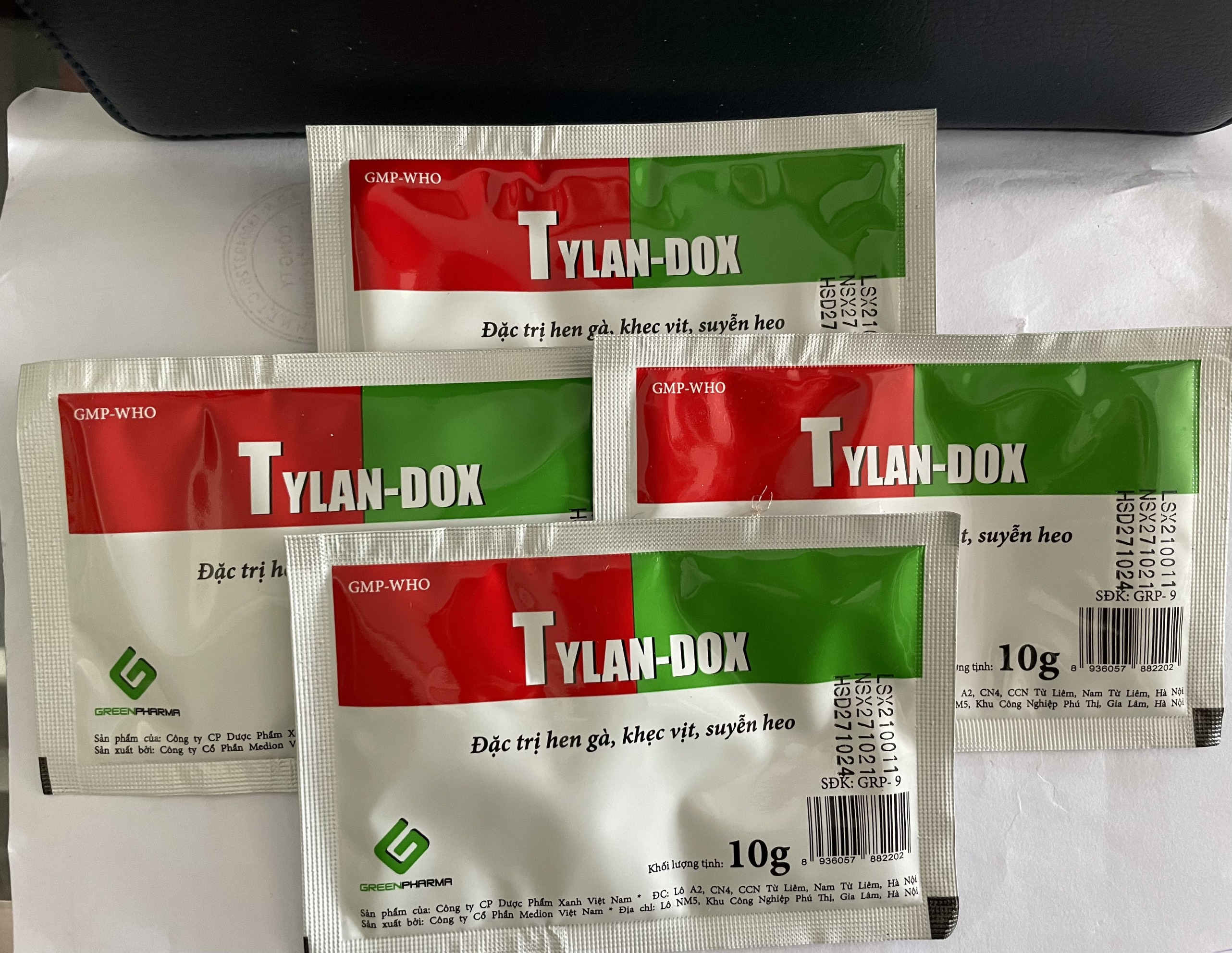 TYLAN DOX 10g - ĐẶC TR.Ị HEN GÀ, KHẸC VỊT, SUYỄN HEO