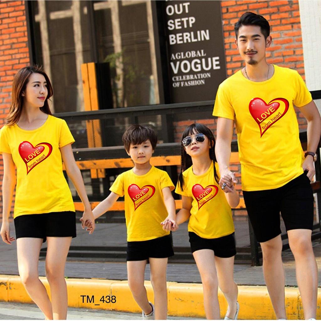 Đồ Gia Đình so Cute In Họa Tiết xinh xắn dễ thương ( Giá 1 bộ gồm 1 quần + 1 áo)