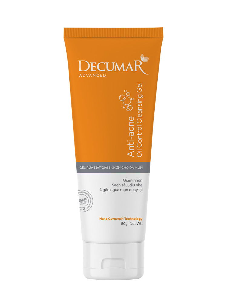 Sữa rửa mặt dạng Gel Decumar Clean Advanced 50gr hoàn toàn mới kiểm soát nhờn mụn