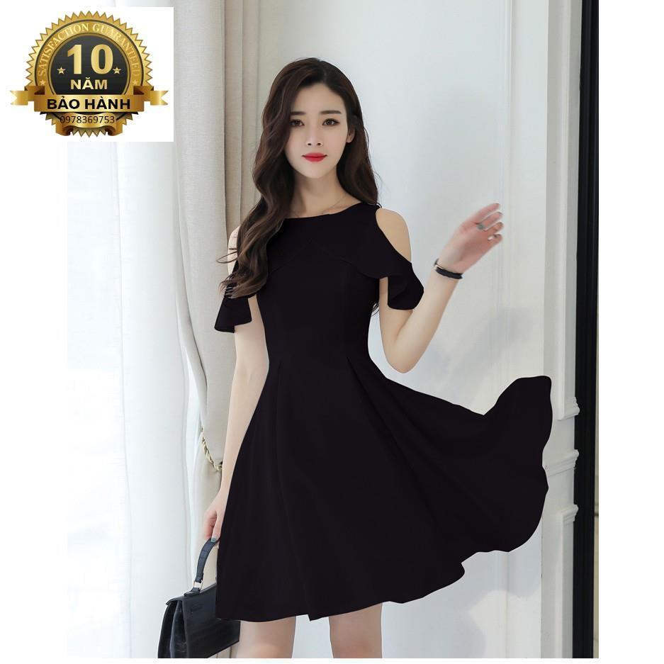 SALE - Đầm xòe cut out vai công sở, dự tiệc, dạo phố trẻ trung, xinh đẹp Misa Fashion MS308 - Có 3 màu