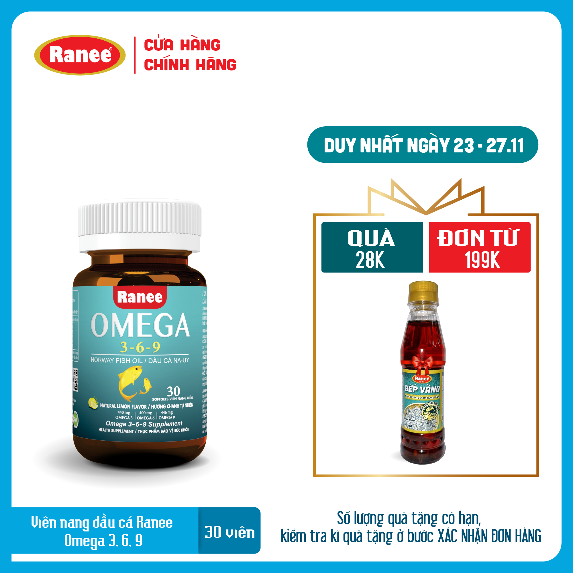 Viên Nang Dầu Cá Omega 3,6,9 (Hộp 30 viên)