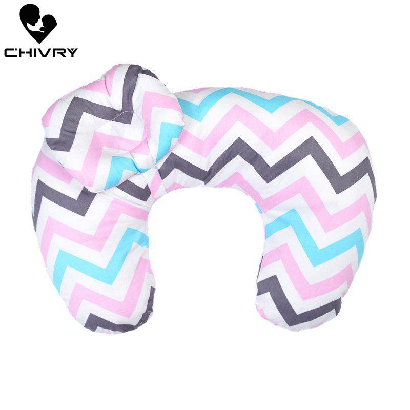 Mới Cho Bé Điều Dưỡng Gối Sơ Sinh Cho Bé Hình Chữ U Cho Con Bú In Gối Cho Trẻ Sơ Sinh Ôm Cotton Định Hình Cho Ăn Eo Đệm
