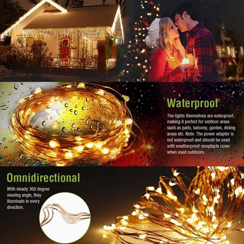 Dây Đèn Led Trang Trí Đom Đóm Fairy Light dây đồng trang trí