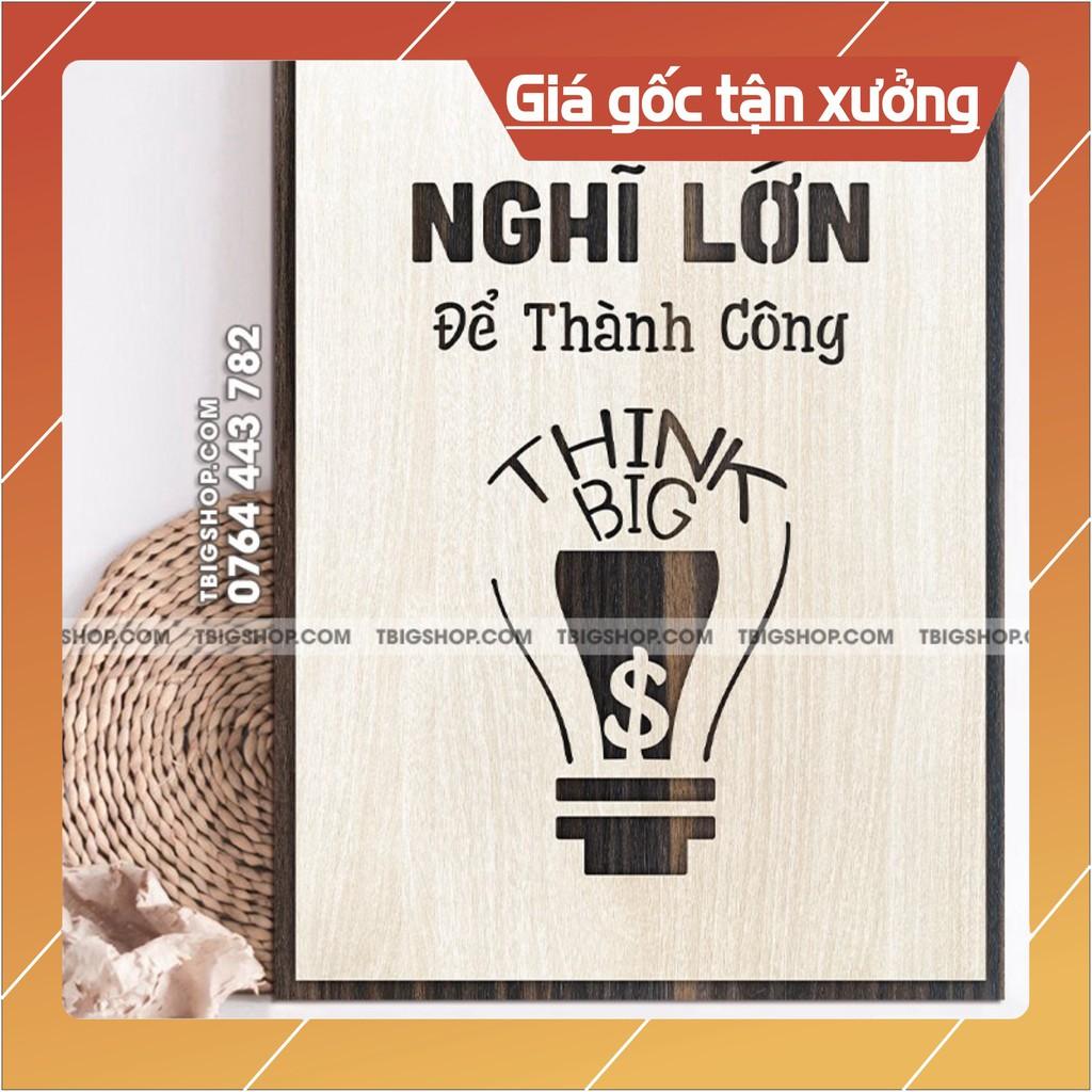 Mẫu tranh &quot;nghĩ lớn để thành công&quot; - Tranh tạo động lực treo tường trang trí văn phòng