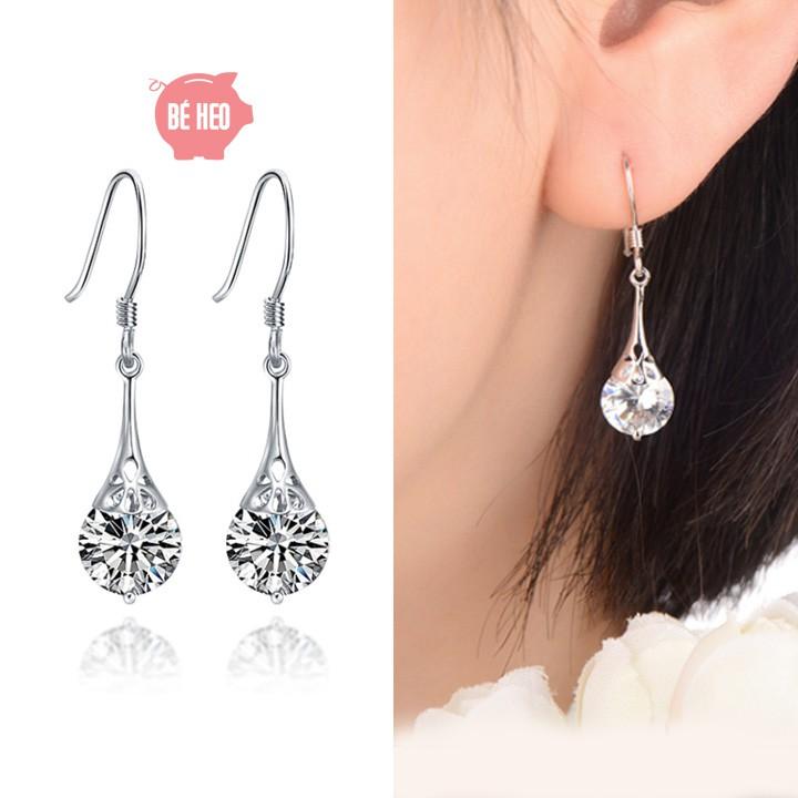 Bông tai nữ giọt nước - Trang sức Bé Heo BHBT447
