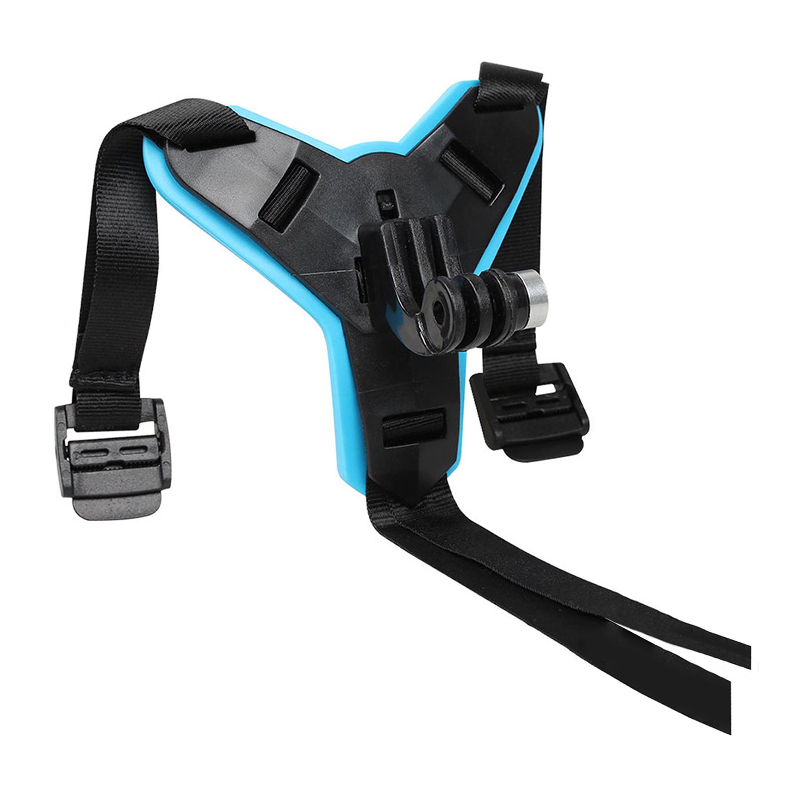 Helmet Chin Strap Mount for GoPro Hero 9/8/7//6/5 blue