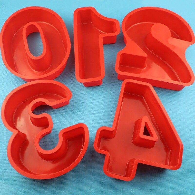 Khuôn số silicone làm bánh từ 0-9